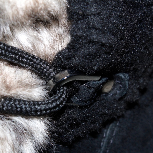 Talbots Tish Faux-Fur Ankle Boots in Black - Picture 9 of 15